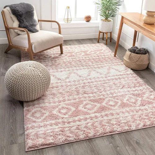 Miniatura 10 de Well Woven Madison Shag Cossima - Alfombra tribal marroquí gris de 5 pies 3 pulgadas x 7 pies 3 pulgadas, crema, 5 pies 3 pulgadas x 7 pies 3