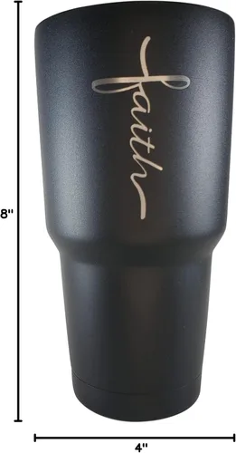 Miniatura 8 de Faith Cross - Vaso patriótico de 30 onzas, taza de viaje con bandera estadounidense, taza de viaje para café patriótico, vaso de 30 onzas con doble