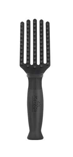 KareCo Cepillo pequeño Tangle Buster de alta calidad, mini cepillo desenredante para cabello húmedo y seco, paleta flexible con cerdas de nailon