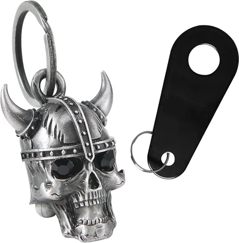 Miniatura 24 de Dream Apparel Campana de motocicleta Guardian Angel Drive Away Gremlin, campana de motociclista para hombres y mujeres, regalo de buena suerte