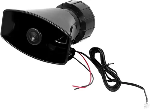 Miniatura 2 de Estink Cuerno de sirena de coche megáfono sistema PA 12 V 120 dB 7 tonos alarma electrónica de advertencia con micrófono sistema de altavoces PA