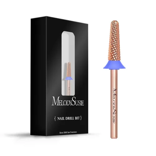 Miniatura 15 de MelodySusie Broca profesional de punta cónica para uñas, broca multifunción de carburo de tungsteno de 3/32 pulgadas, adecuada para manicura