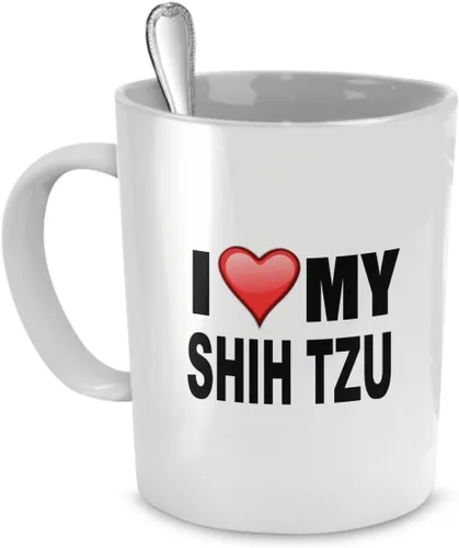 Miniatura 3 de DogsMakeMeHappy Taza de pastor australiano con texto en inglés "I Love My Australian Shepherd", regalos para amantes del pastor australiano