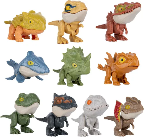 Miniatura 7 de Berry President Juguetes de dinosaurio para niños de 3 a 5 años, títeres de dinosaurios, figuras de acción de tiranosaurio Rex con bocas móviles