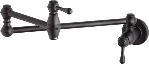 Miniatura 6 de Gerber Opulencia - Grifo de llenado de ollas de montaje en pared, brazo oscilante plegable de doble junta de 22 pulgadas, construcción de latón
