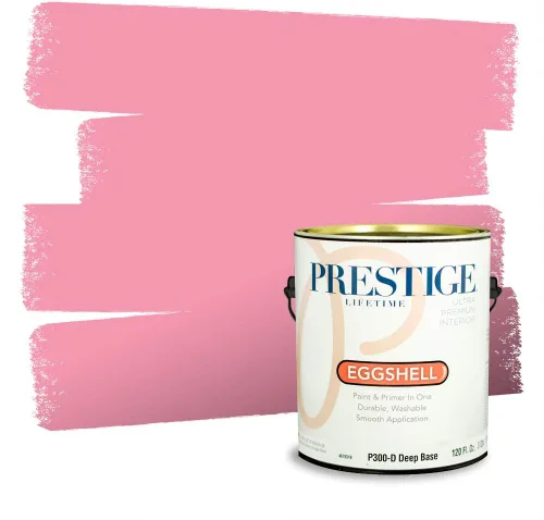 Miniatura 48 de Prestige Paints Pintura exterior e imprimación en uno, 1 galón, plano, coincidencia comparable de Valspar* Amber Rose*