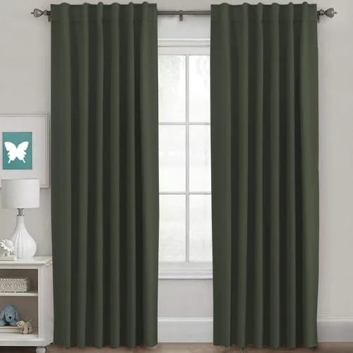 Miniatura 59 de H.VERSAILTEX Cortinas opacas con aislamiento térmico, paneles de tratamiento de ventana, cortinas opacas para oscurecer la habitación, cortinas Gris