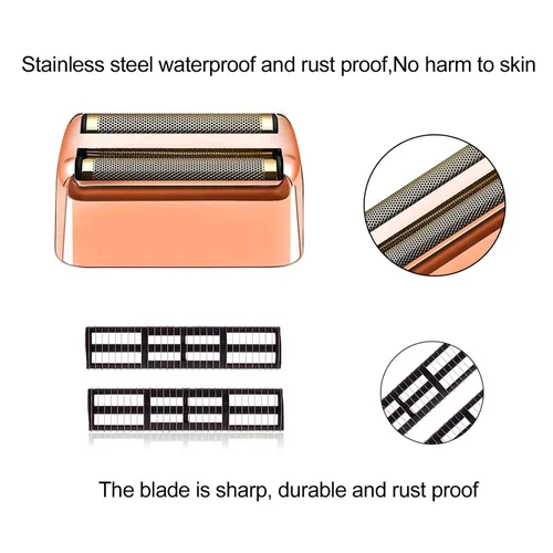 Miniatura 2 de Lámina de repuesto profesional y cortadores para afeitadora BaBylissPRO Barberology de doble lámina, compatible con la afeitadora BaBylissPRO Oro