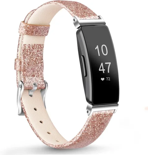 Miniatura 10 de Tobfit Correa de cuero para Inspire 2 bandas para mujer, correas de repuesto de cuero suave y delgado para Inspire HR/Inspire/Ace 2 Fitness Tracker