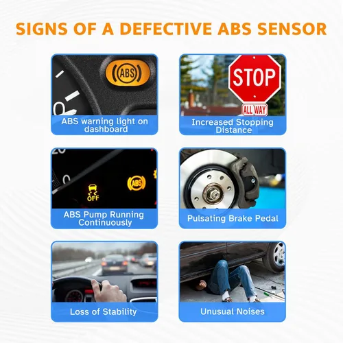 Miniatura 6 de Sensor de velocidad de rueda ABS trasero izquierdo o derecho compatible con Dodge Ram 1500 2007 2008 2009 2010 2011 2012, Dodge Durango 2004-2006