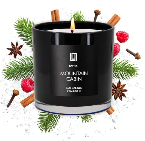 Miniatura 119 de Lulu Candles After Dark - Vela perfumada en tarro de soja de lujo de teca y caoba, vertida a mano en los Estados Unidos, Velas altamente perfumadas