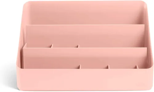 Miniatura 2 de Poppin Organizador de escritorio con 3 niveles, separadores deslizantes y extraíbles, estación de carga, organizador de espacio de trabajo todo