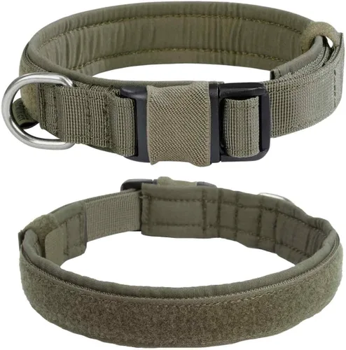 Miniatura 12 de EXCELLENT ELITE SPANKER Collar de nailon para cachorro, ajustable, suave, acolchado, resistente, hebilla de liberación rápida, ligero, sin Negro
