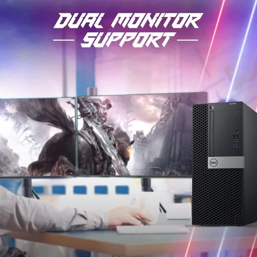 Miniatura 4 de Dell Torre Gaming PC de sobremesa - Intel Core i5-6500 6ª generación - 16 GB DDR4 RAM - 256 GB SSD - 500 GB HDD - GeForce GT 1030 - Monitor de 22