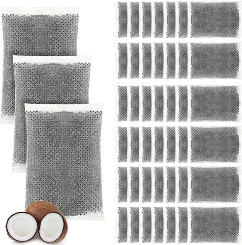 Weewooday 50 filtros de agua de destilador de carbón activado, bolsas de filtro de carbón activado de repuesto de cáscara de coco compatibles con
