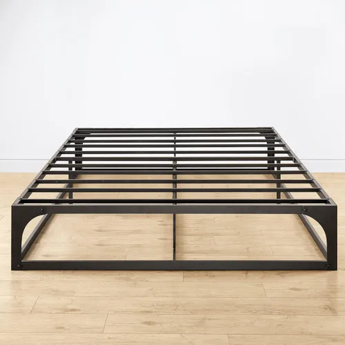 Miniatura 7 de Somier de cama individual Mellow 9 pulgadas, con base de colchón de láminas de acero resistente Negro