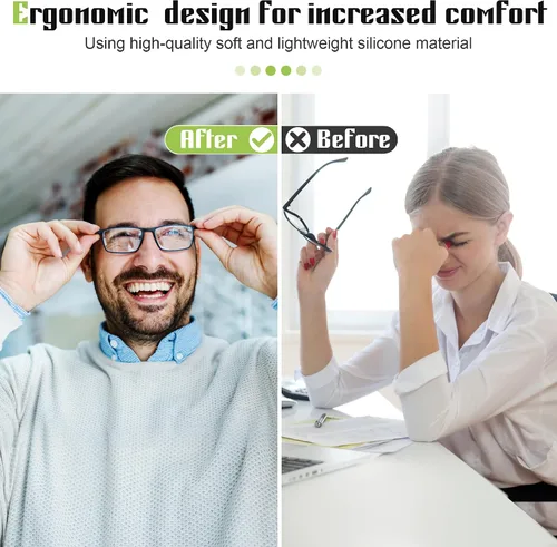Miniatura 2 de Almohadillas para la nariz para gafas, diseño ultrafino de 0.051 pulgadas, almohadillas antideslizantes para la nariz con respaldo súper pegajoso