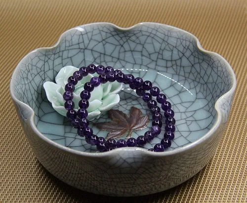 Miniatura 5 de Handmade Gem Semi Precious Gemstone 6mm Round Beads Stretch Bracelet 7" Unisex