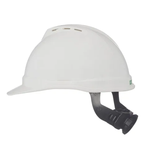 Miniatura 3 de MSA 10034088 V-Gard 500 - Casco de seguridad estilo gorra, con suspensión de trinquete Fas-Trac III, carcasa de polietileno, protección contra