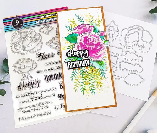 Miniatura 5 de Alinacutle Plantilla de corte de metal para hacer tarjetas hechas a mano, álbum de recortes, plantilla de papel para manualidades