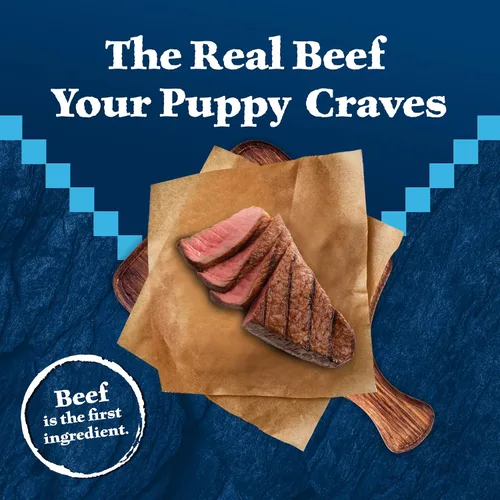 Miniatura 3 de Blue Buffalo Wilderness - Alimento seco de alta proteína con receta de las Montañas Rocosas para cachorros, carne roja y granos, bolsa de 24 libras