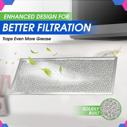 Miniatura 4 de Filtro de repuesto para microondas de 5.78" x 12.91", se adapta al filtro de microondas Whirlpool W10208631A - Filtros de grasa de malla de aluminio