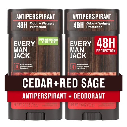 Miniatura 10 de Every Man Jack Paquete variado de desodorantes antitranspirantes para hombre, fórmula nueva y mejorada, aromas inspirados en exteriores, 48 horas
