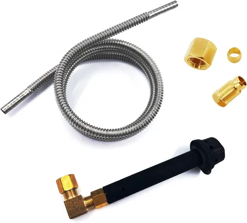 Miniatura 8 de MENSI Kit de seguridad para quemador de chorro de hierro fundido, quemador piloto, mini quemador pequeño, con manguera de línea de gas flexible