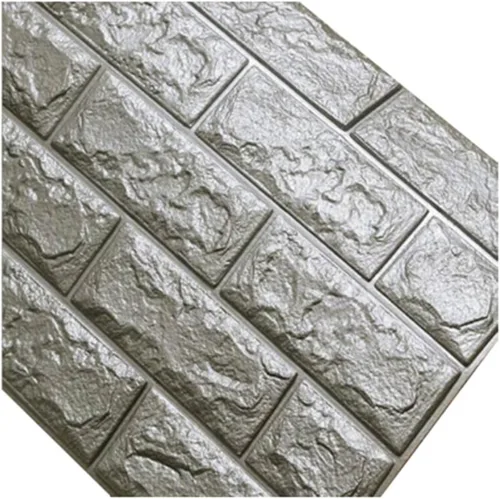 Miniatura 11 de Calcomanías de pared de ladrillo impermeables 3D de 27.56 x 11.81 pulgadas, paneles de pared autoadhesivos de espuma para TV, sala de estar