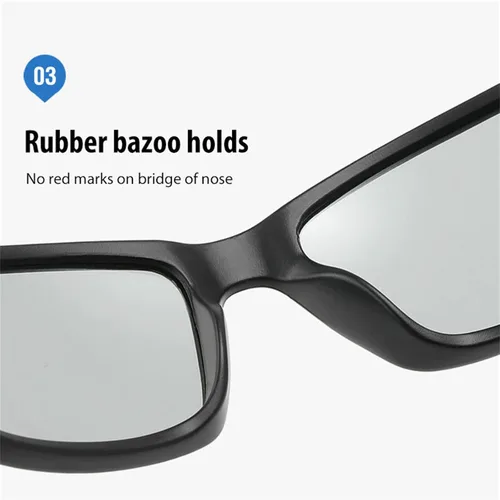 Miniatura 5 de Gafas de lectura fotocrómicas de transición para hombre, gafas de sol cuadradas de seguridad para hombre, gafas de sol cuadradas de moda anti rayos