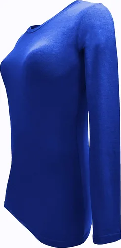 Miniatura 150 de Natural Uniforms Camiseta Under Scrub para mujer, cuello redondo, manga larga, paquete de 3, paquete múltiple de 3