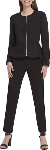 Miniatura 5 de DKNY Womens Peplum Zip Front Blazer Jacket