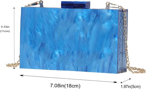 Miniatura 7 de LETODE Bolsos de mano de acrílico, bolso de plexiglás para mujer