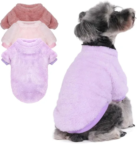Miniatura 15 de Suéteres para perros, ropa, abrigo para perros pequeños, niño o niña, gato, cachorro, abrigo, sudaderas suaves, cálidas y esponjosas, chaqueta