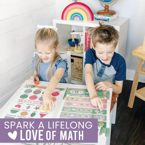 Miniatura 2 de Hadley Designs Pósters de Matemáticas para Escuela Primaria – Póster de Tabla de Multiplicación, Tabla de Valor Posicional para Pared del Aula