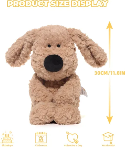 Miniatura 7 de Animales de peluche, adorables juguetes de peluche de 11.8 pulgadas, suave y cómodo, regalo para niños, marrón
