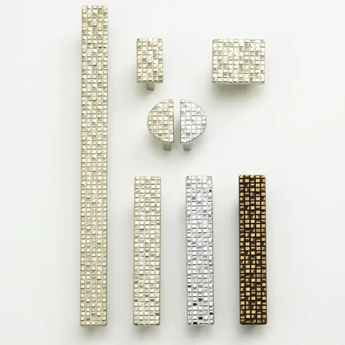Miniatura 4 de Schaub Mosaic Collection - Pomo rectangular de 1-7/8 pulgadas (1.890 in), cromo pulido, 235-26