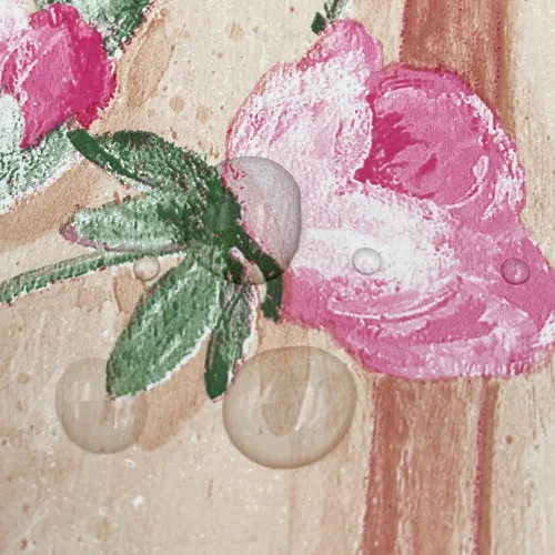Miniatura 6 de Yifely - Papel tapiz extraíble de peonía de lujo con borde autoadhesivo para cocina, baño, decoración de pared