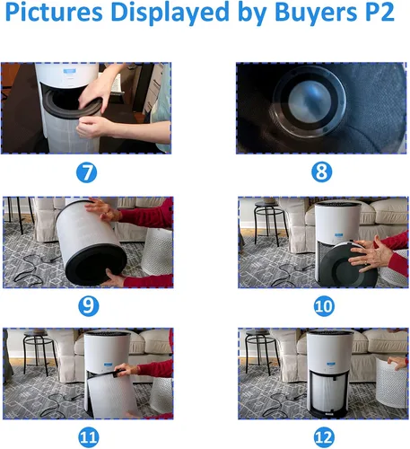 Miniatura 5 de para LEVOIT LV-H133 - Juego de filtros de repuesto para purificador de aire - Filtros de carbón verdadero y activado - Compatible con el juego