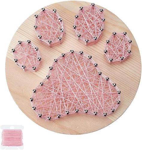 WEBEEDY Kits de arte de cuerda de patas, kit de manualidades para principiantes, decoración de pared del hogar, kits de manualidades para adultos,