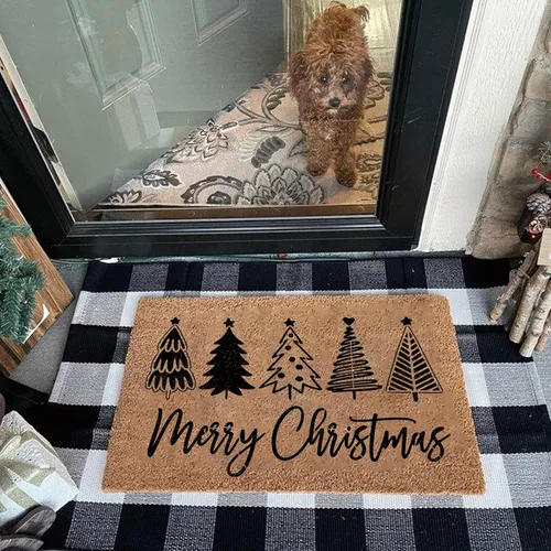 Miniatura 2 de Plantillas navideñas para pintar sobre madera, reutilizables, grandes, Merry Christmas Believe, plantillas para ventana, colgador de puerta