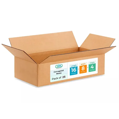 Miniatura 294 de IDL Packaging Paquete de 5 cajas de envío altas de 8 x 8 x 48 pulgadas, extra resistentes de 200 libras frente a caja regular, cajas de mudanza