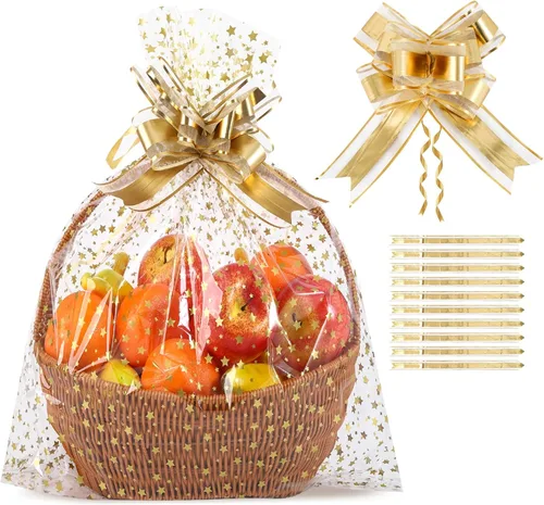 Miniatura 17 de 50 bolsas de celofán transparentes planas de 7" x 12" (A:17.8*A:30.4 cm), bolsas de celofán de polietileno de 2.8 mils para envolver regalos