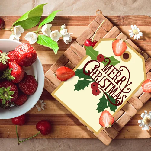 Miniatura 7 de INFUNLY Troqueles de corte de palabras de Feliz Navidad para árbol de Navidad, troqueles de metal para hacer tarjetas, copos de nieve, campanas