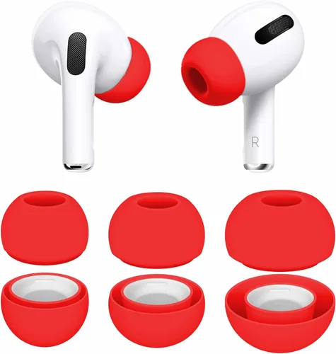 3 pares compatibles con AirPods Pro 1st 2nd Ear Tips Buds, pequeño, mediano, grande, 3 tamaños, goma de silicona, accesorios de gel compatibles con