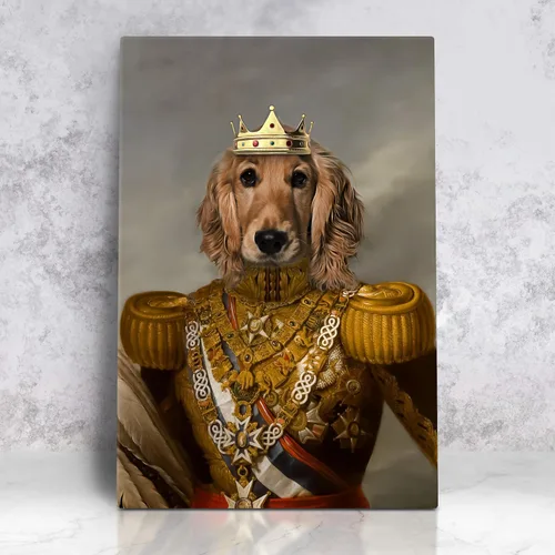 Miniatura 12 de Pintura personalizada para retratos de mascotas de perros y gatos, estilo renacentista sobre lienzo, retrato real de mascotas a partir de la foto