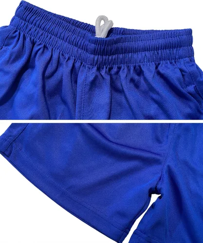 Miniatura 4 de Hiheart Conjunto de fútbol de camiseta de manga corta y pantalones cortos de malla para niños