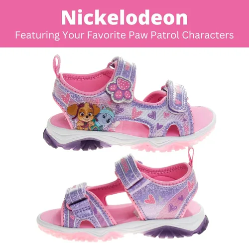 Miniatura 2 de Nickelodeon Skye Everest Beach - Zapatos iluminados de la Patrulla Canina para niñas, sandalias de verano, zapatos de agua para niños, correa