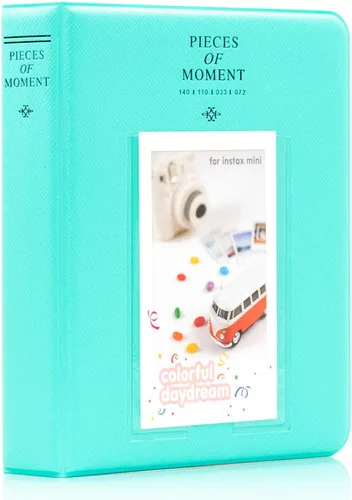 Miniatura 5 de Ablus - Álbum de fotos con 64 bolsillos para fotos instantáneas de cámaras Fujifilm Instax Mini 7s 8 8+ 9 25 26 50s 70 90 y letrero, pequeño Menta n