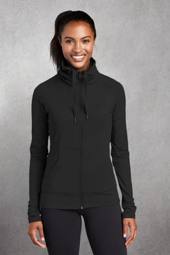 Miniatura 3 de Sport-Tek Chaqueta deportiva con cremallera completa para mujer